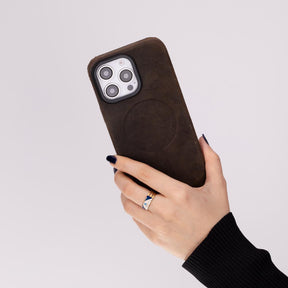 Leren hoesje voor iPhone 16 Pro